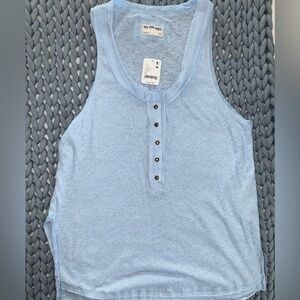 We The Free Sky Blue Sleeveless Top